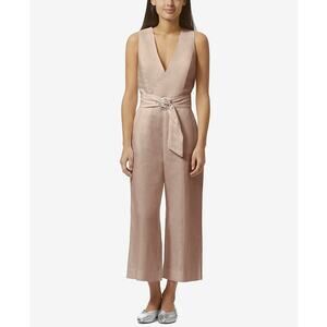 Avec Les Filles Sleeveless Open-Back Jumpsuit